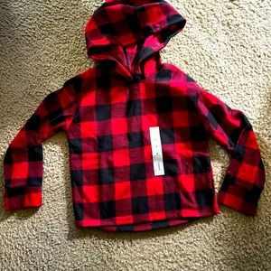 new girls size 6 fleece hoodie
